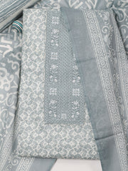 Digital Printed Cotton Blend Unstitched Suit With Dupatta