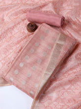 Woven Tissue Unstitched Suit With Dupatta