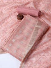 Woven Tissue Unstitched Suit With Dupatta