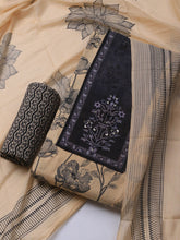 Printed Cotton Blend Unstitched Suit With Dupatta