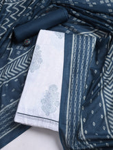 Printed Cotton Blend Unstitched Suit With Dupatta