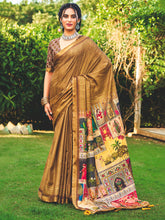 Printed Tussar Saree