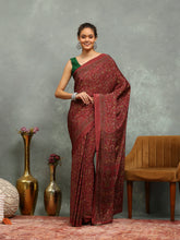Digital Printed Crepe Saree