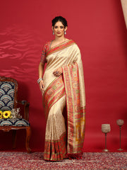 Embroidered Dola Silk Saree