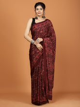 Digital Printed Crepe Woven Saree