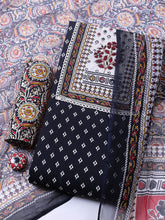 Embroidered Cotton Blend Unstitched Suit With Pant & Dupatta