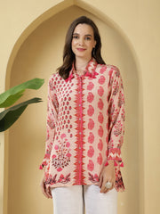 Printed Crepe Kurta