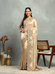 Zari Jaal & Sequin Embroidered Banarasi Saree