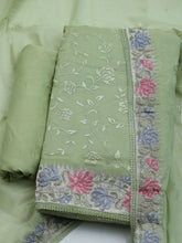 Embroidered Organza Unstitched Suit With Dupatta