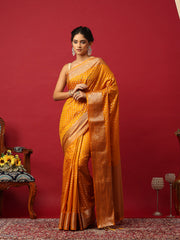 Woven Design Art Silk Mustard Saree