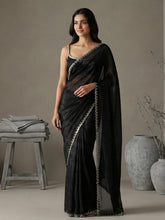 Embroidered Organza Saree