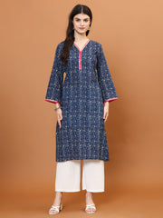 Printed Muslin Kurta