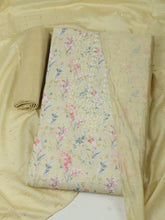 Embroidered Cotton Unstitched Suit With Pant & Dupatta