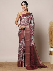 Printed Dola Silk Saree