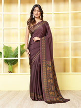 Digital Printed Crepe Saree