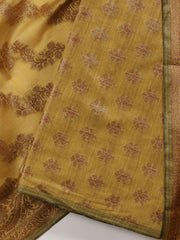 Woven Chanderi Unstitched Suit Piece With Dupatta