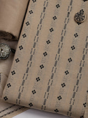 Woven Cotton Blend Unstitched Suit Piece With Dupatta