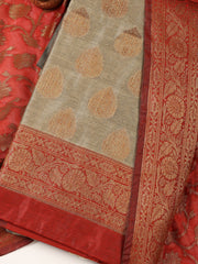 Banarasi Chanderi Unstitched Suit With Dupatta