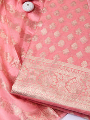 Woven Chanderi Unstitched Suit With Dupatta