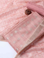 Woven Tissue Unstitched Suit With Dupatta