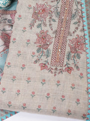Printed Tissue Unstitched Suit Piece With Dupatta
