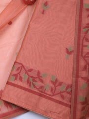 Jamdani Chanderi Unstitched Suit Piece With Dupatta