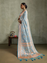 Woven Design Satin Silk Saree