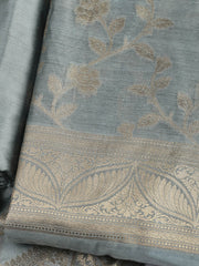 Woven Chanderi Unstitched Suit With Dupatta