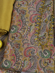 Printed Muslin Unstitched Suit Piece With Dupatta