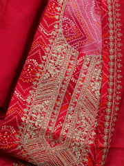 Neck Embroidered Cotton Blend Unstitched Suit With Dupatta