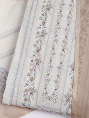 Printed Linen Unstitched Suit Piece With Dupatta