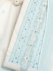 Neck Embroidery Cotton Blend Unstitched Suit With Dupatta