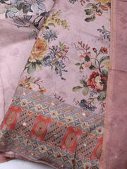 Printed Muslin Unstitched Suit With Dupatta