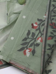 Jamdani Chanderi Unstitched Suit Piece With Dupatta