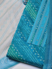 Peinted Cotton Blend Unstitched Suit With Dupatta