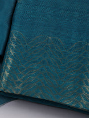 Woven Chanderi Unstitched Suit Piece With Dupatta