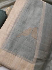 Jamdhani Chanderi Unstitched Suit Piece With Dupatta