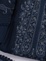 Embroidery Chanderi Unstitched Suit With Dupatta