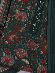 Printed Cotton Blend Unstitched Suit With Dupatta