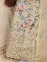 Printed Muslin Unstitched Suit With Dupatta