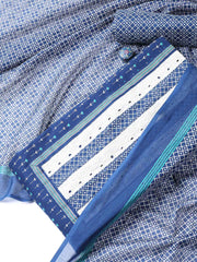 Printed Cotton Blend Unstitched Suit With Dupatta