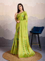 Zari Jaal Woven Art Silk Saree