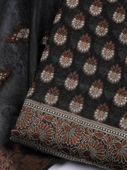 Woven Chanderi Unstitched Suit With Dupatta