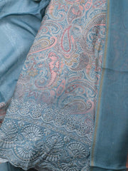 Printed Muslin Unstitched Suit With Dupatta