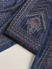 Neck Embroidery Tussar Unstitched Suit Piece With Dupatta