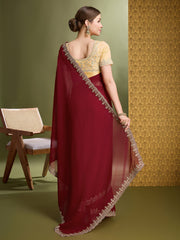 Georgette Embroidered Saree