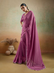 Woven Design Georgette Saree