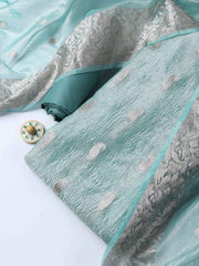 Woven Tissue Unstitched Suit With Dupatta