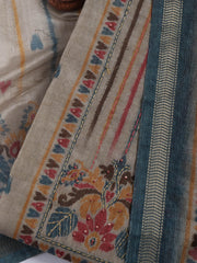 Woven Chanderi Unstitched Suit With Dupatta