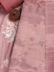 Printed Linen Unstitched Suit Piece With Dupatta